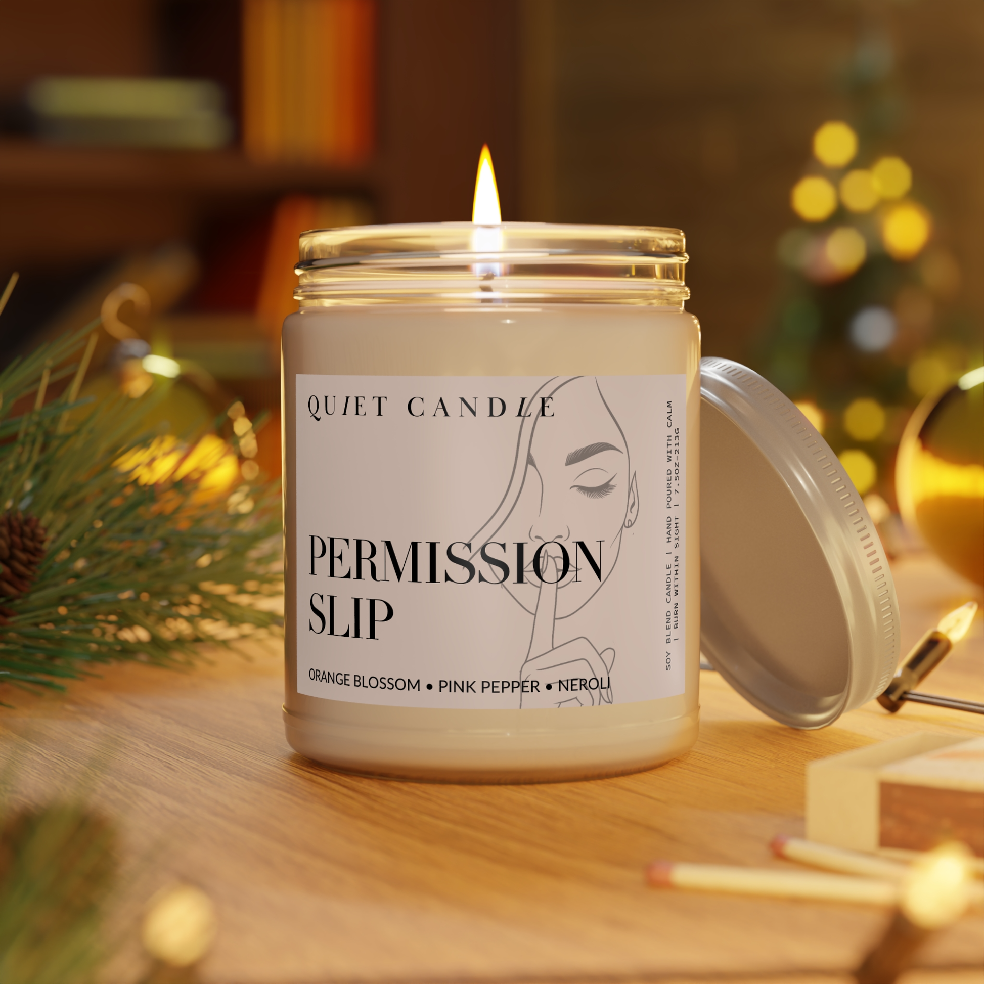 Permission Slip Candle