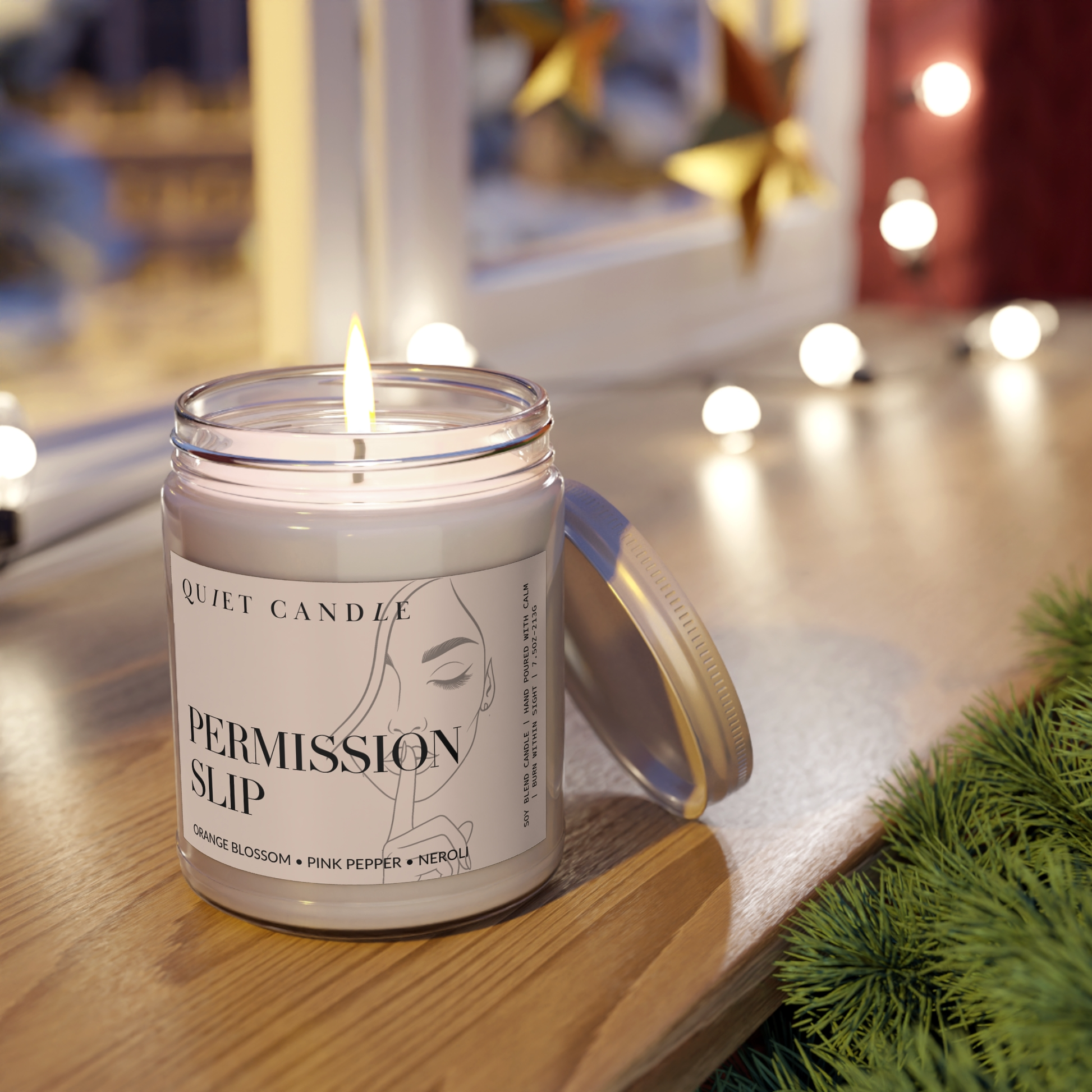 Permission Slip Candle